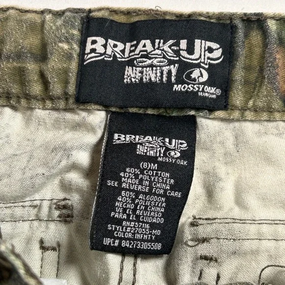 Mossy Oak Break-Up Infinity Camo Cargo Pants Kids Size 8 M Jogger 27055-MO - Picture 4 of 8